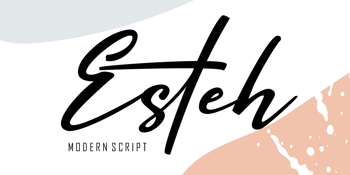 Esteh Font preview